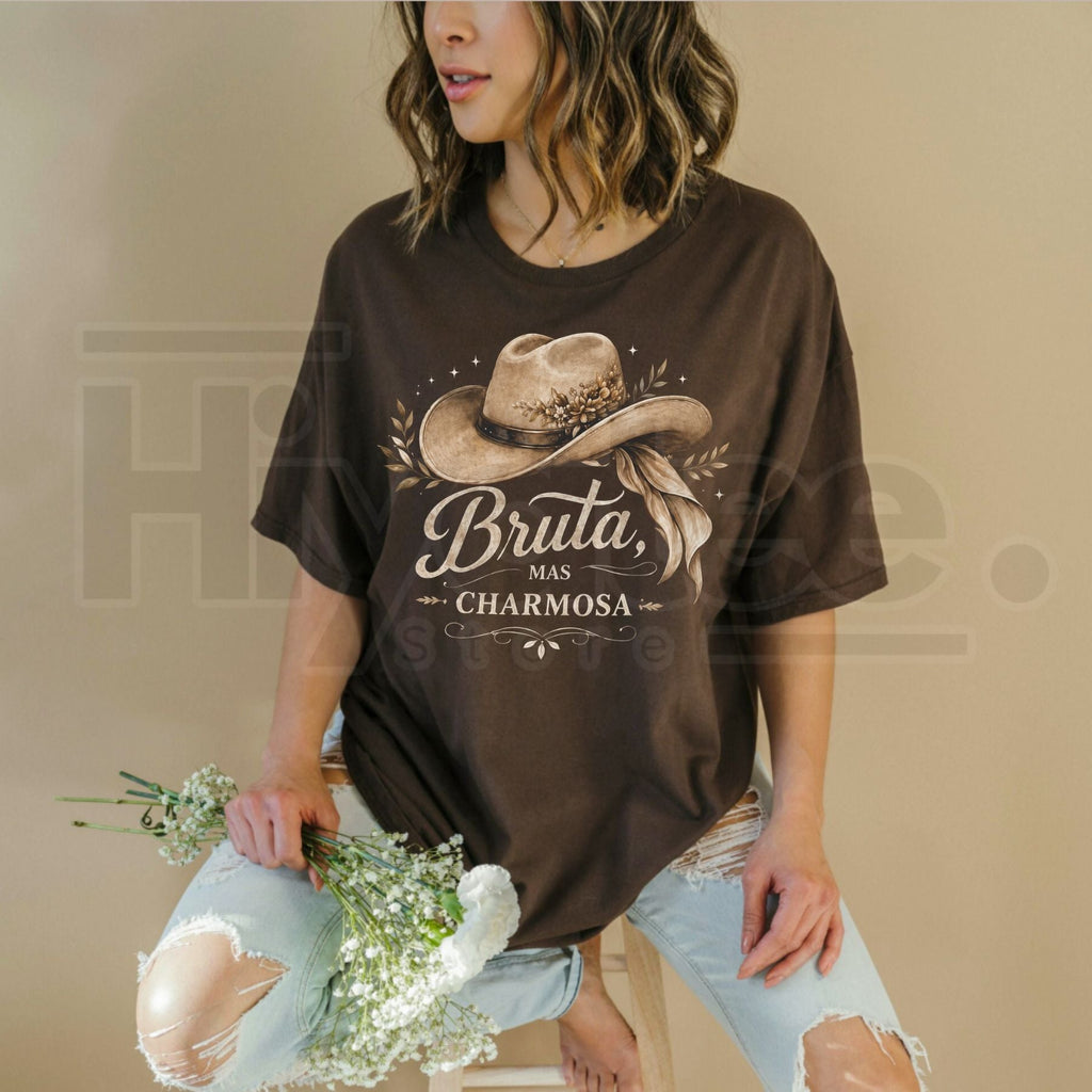 Wild Yet Charming T-Shirt – Vintage Graphic Animal & Botanical Tee