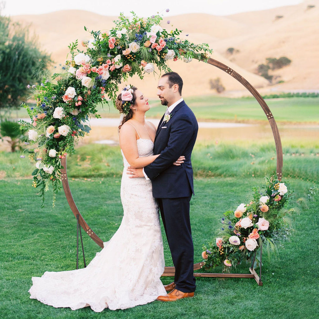 Wooden Wedding Arch Solid Wood Arbor Backdrop Stand for Wedding Ceremony