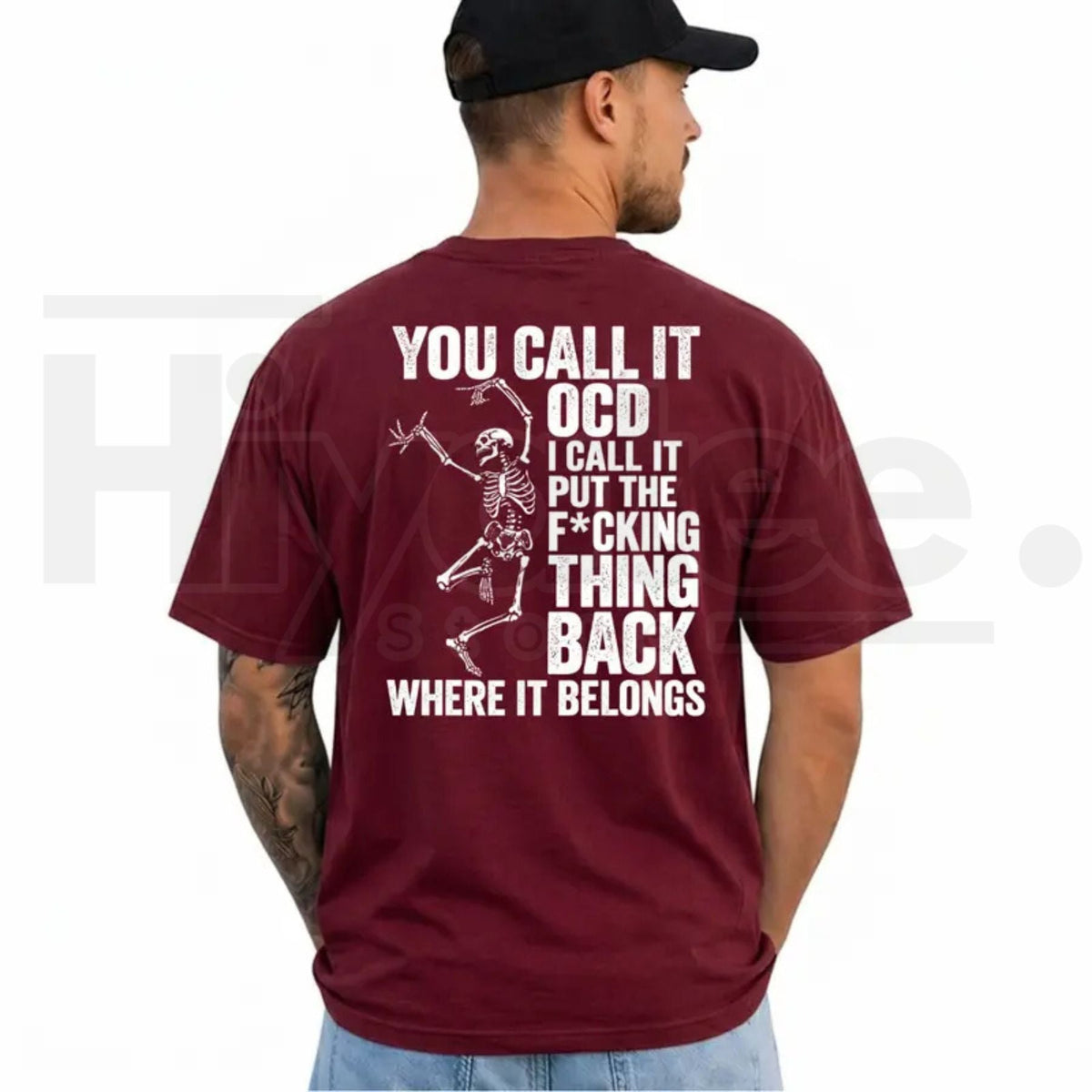 You Call It OCD T-Shirt – Funny Sarcastic Skeleton Dark Humor Graphic Tee