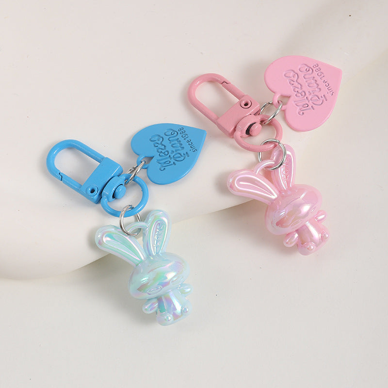 Cartoon Bunny DIY Keychain Pendant