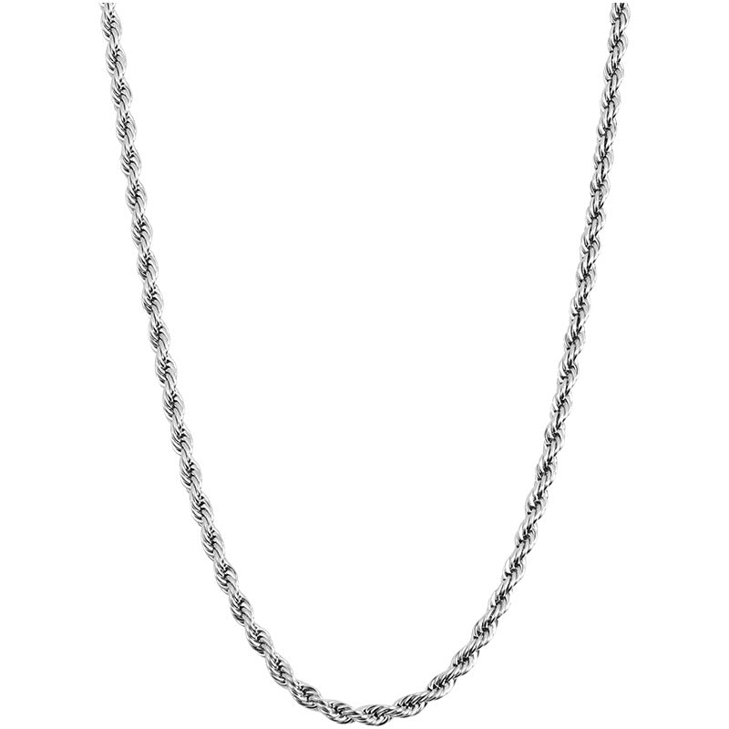 Colorfast Trendy Unisex Titanium Steel Necklace For Men