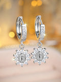 Western Light-luxury Virgin Mary Diamond-studded Earrings