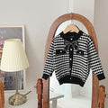 Girls' Coat Wool Bowknot Chanel Style Sweater Autumn And Winter Clothing