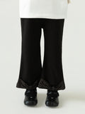 Girls' Children's Polka-dot Bow Flare Pants