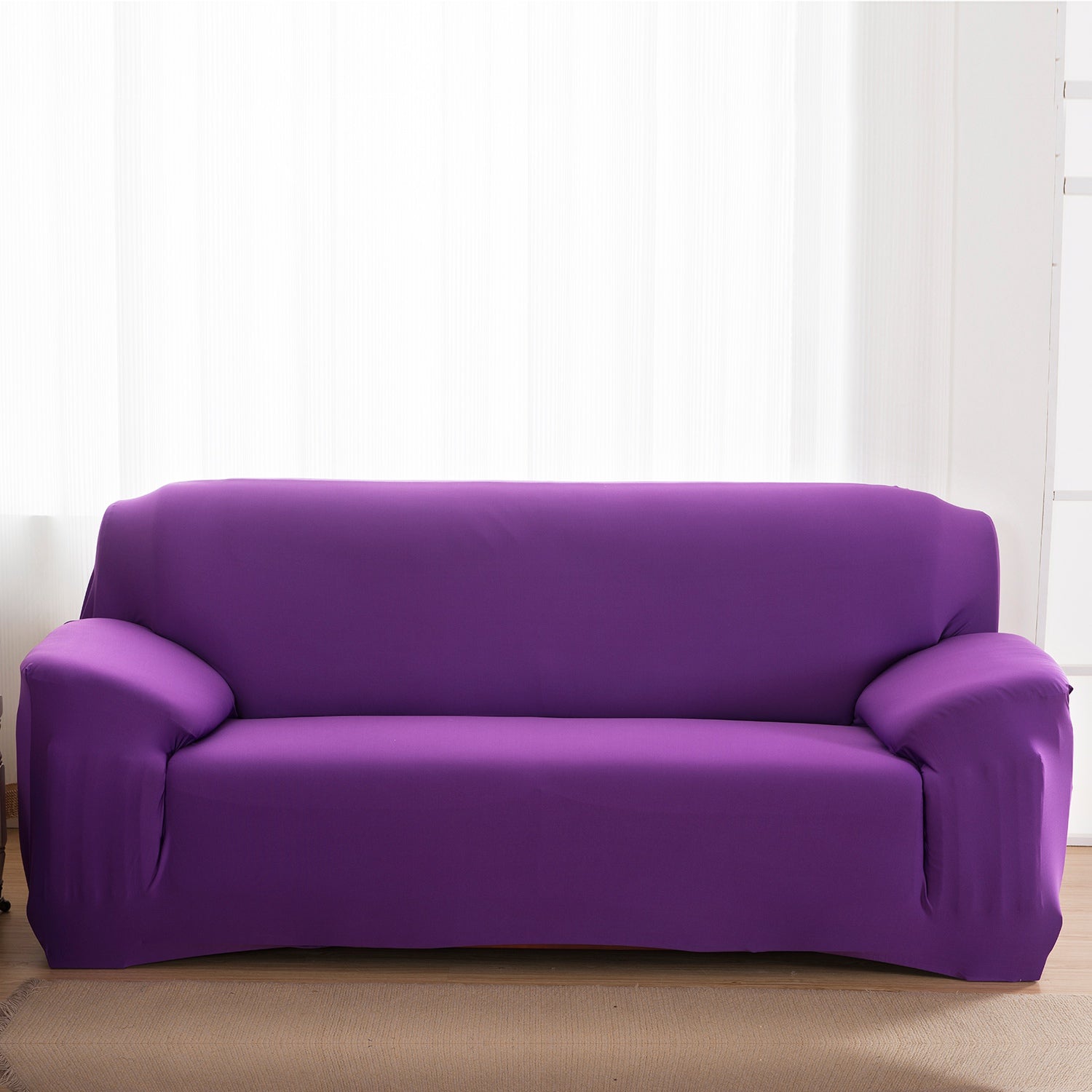 Printed Stretch Sofa Cover for 1-Seater - Slim Fit