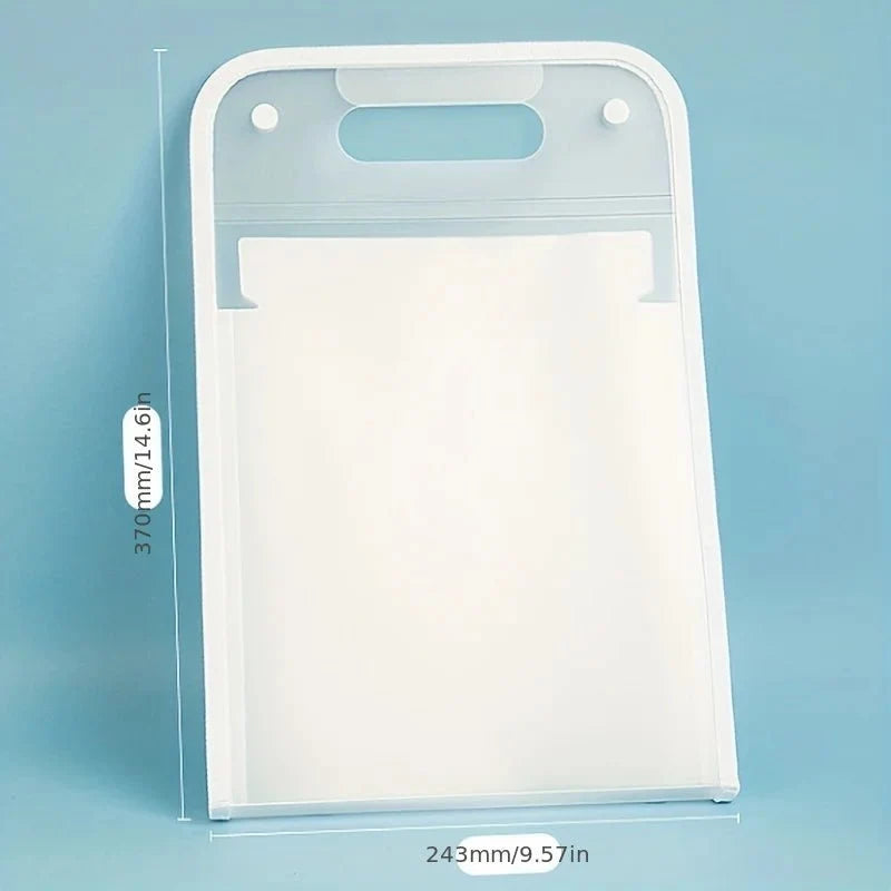 A4 Macaron Vertical Binding File Bag | 13-Cell Portable Accordion Organizer