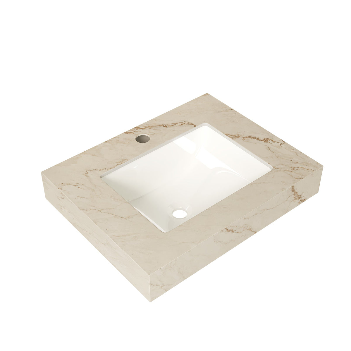 24" Bathroom Sink with Sintered Stone Countertop