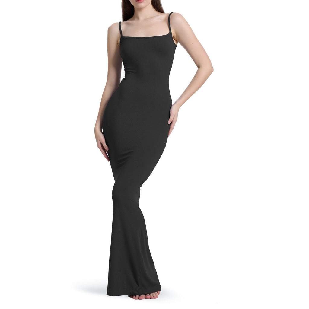 Sexy Casual Bodycon A-line Slip Dress Sleeveless Maxi Skirt