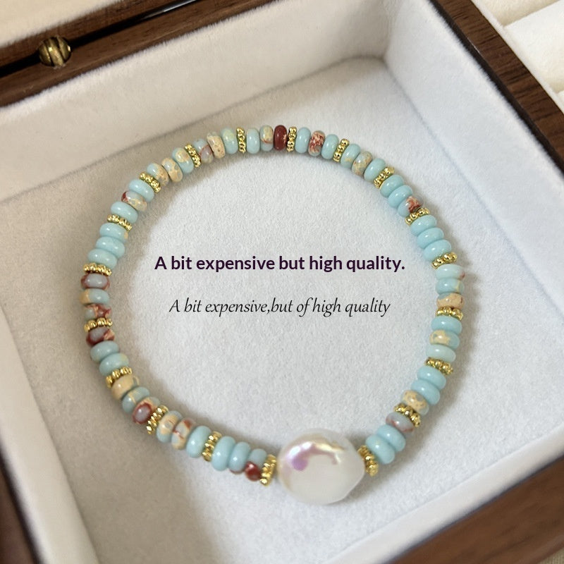 Natural Shoushan Stone Artistic Retro Bracelet