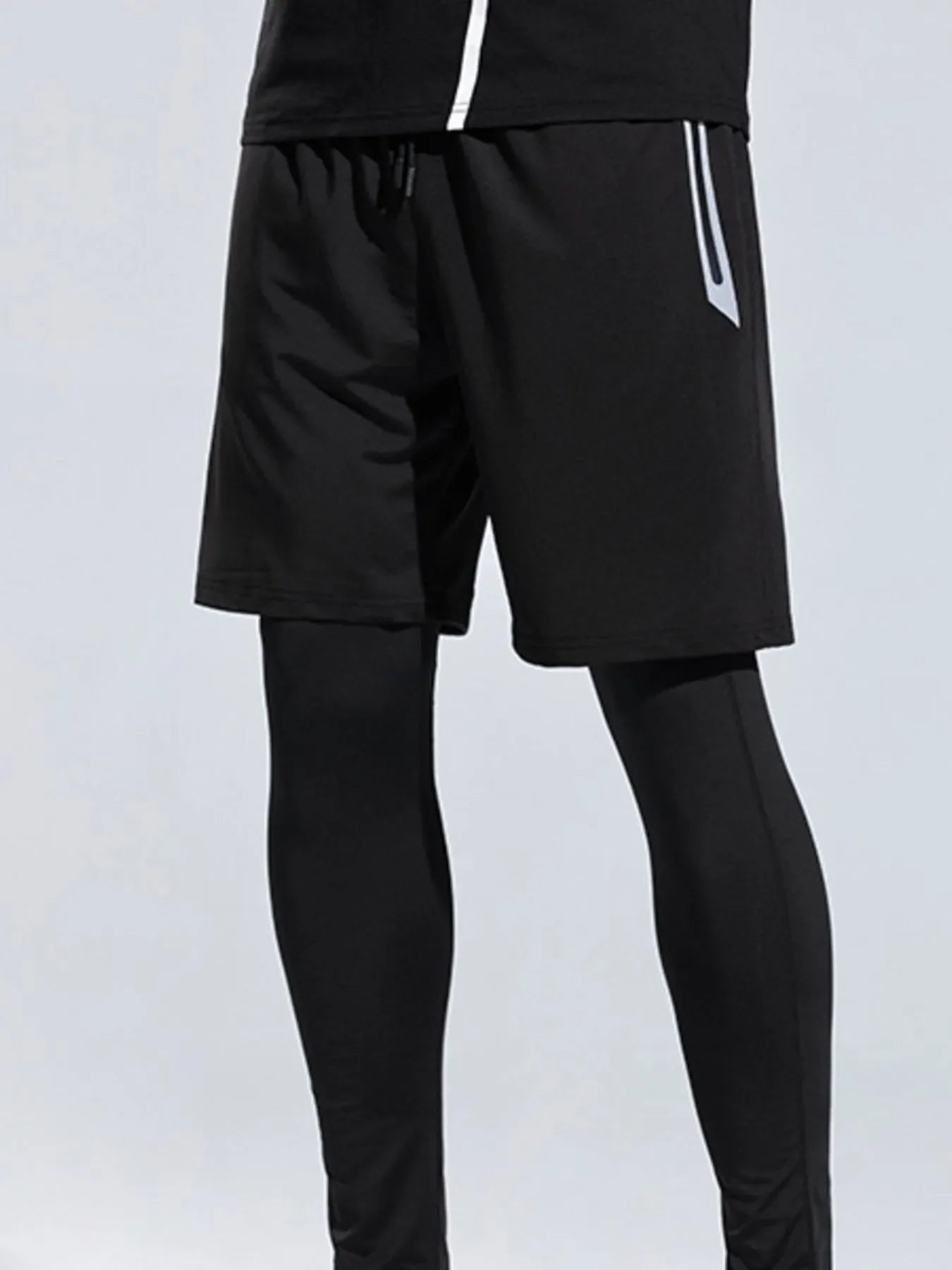 Men's Plus Size Elastic Waist Active Shorts