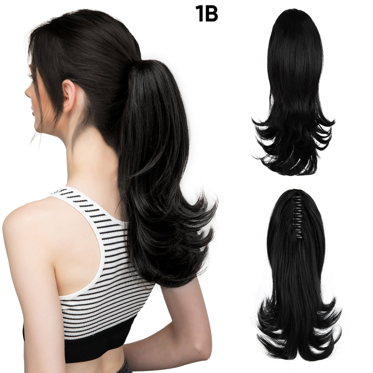 Silk Wig Women's Long Hair Slightly Curly Short Curly