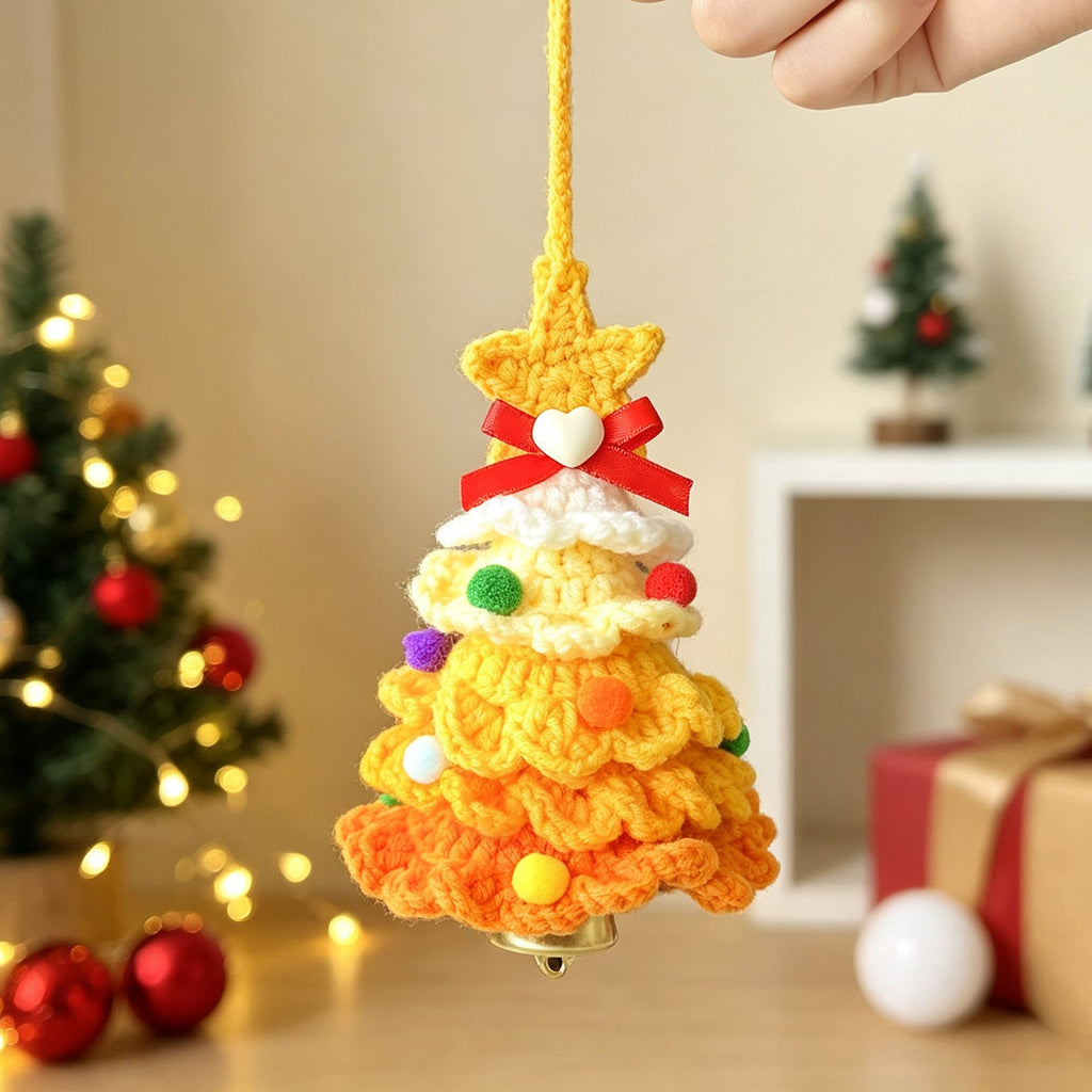 New Knitted Christmas Tree Bellsready-to-use Christmas Decorations