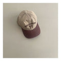 Stylish Casual Soft-crown Color-block Baseball Cap For Kids