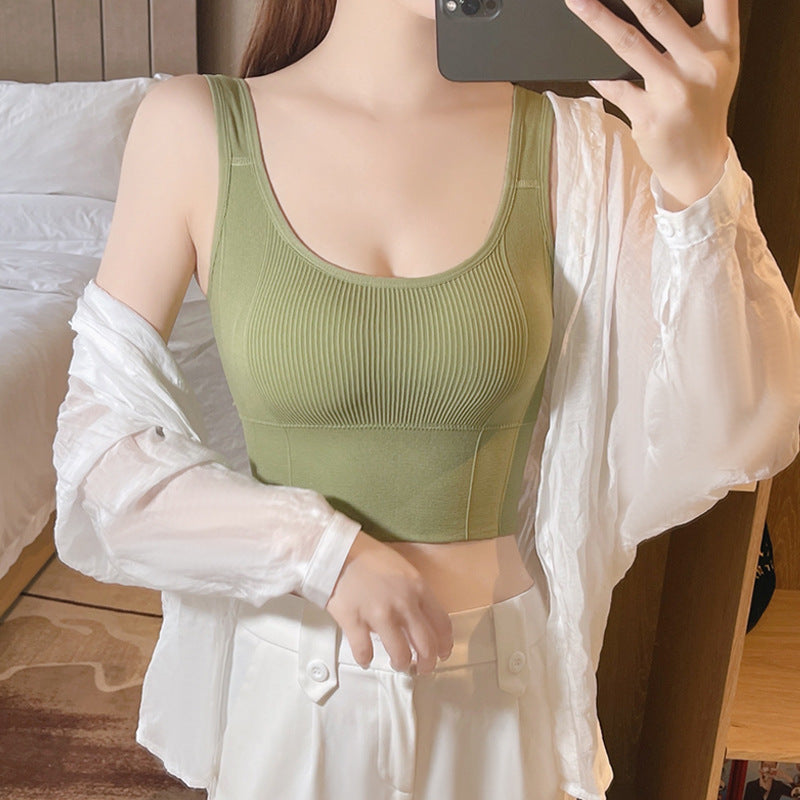 Womens Camisole With Built-in Chest Pads For A Beautiful Back
