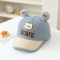 Summer New Cute Little Bear Embroidered Lettered Baby Baseball Cap - A Cartoonish, Fresh And Cool Sun Hat For Kids