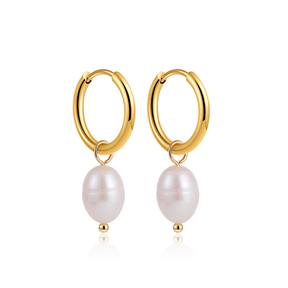 French-style Light-luxury Vintage Freshwater Pearl Earrings