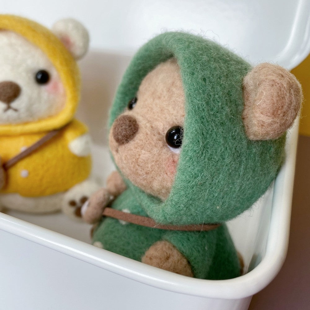 Wool Felt Poke Material Package Bear Diy Keychain Pendant