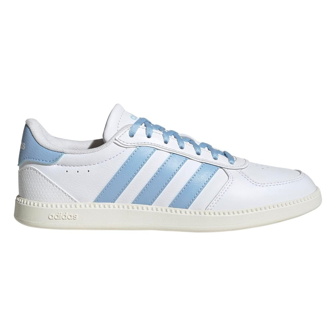 adidas WOMEN'S BREAKNET SLEEK SNEAKER - White/Blue/Off White