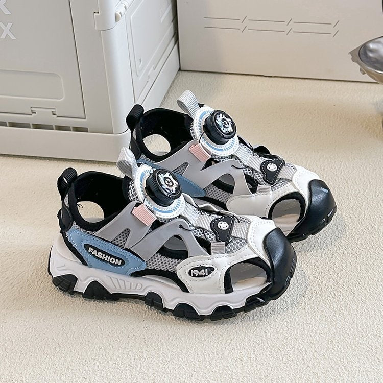 2026 New Spring Summer Boys Closed Toe Sandals, Fashion Sports Sandals For Big Kids Boys
