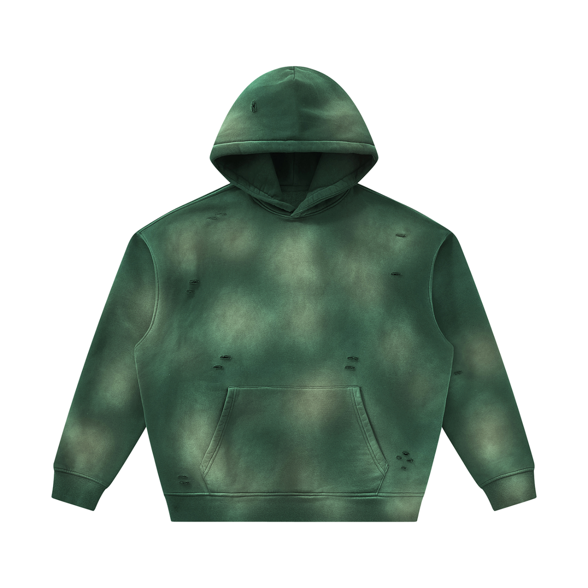 Loki & Ivy Unisex Sunfade Frayed Fleece Hoodie