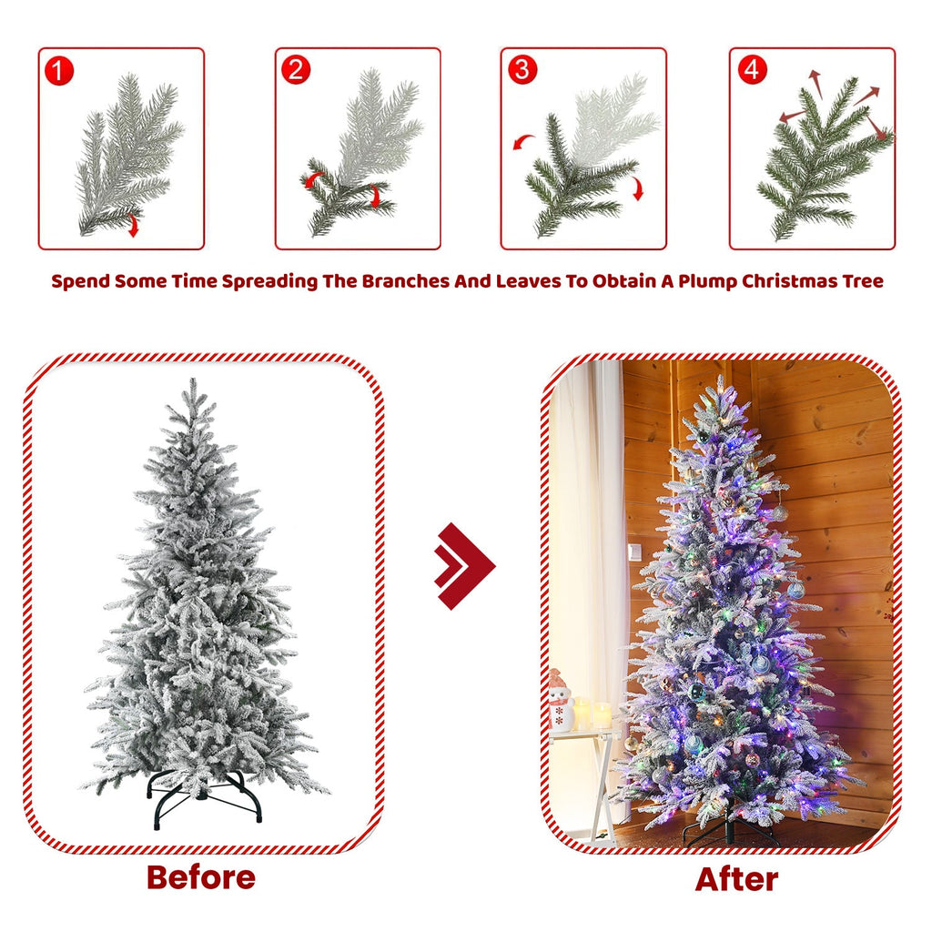 5FT PE+PVC Flocked Artificial Christmas Tree