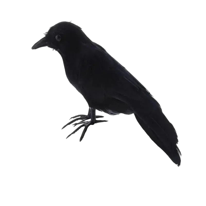 Artificial Black Crow | Halloween Decoration Prop
