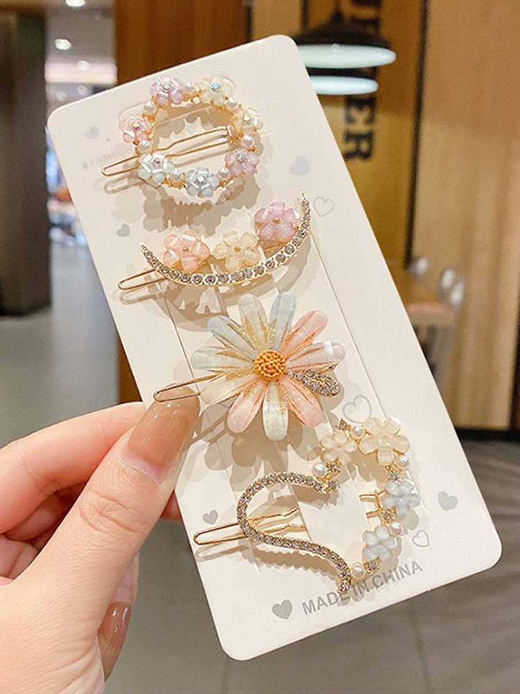 Summer Alloy Handmade Temperament Petals Barrettes