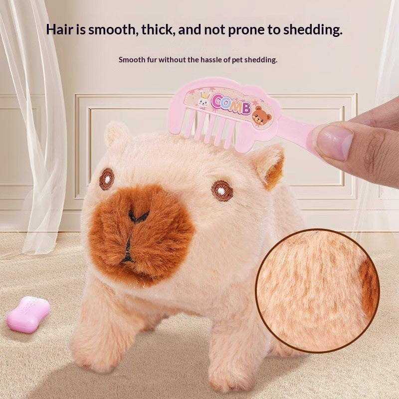 Childrens Electric Capybara Doll Toy Walking And Talking Plush Toy