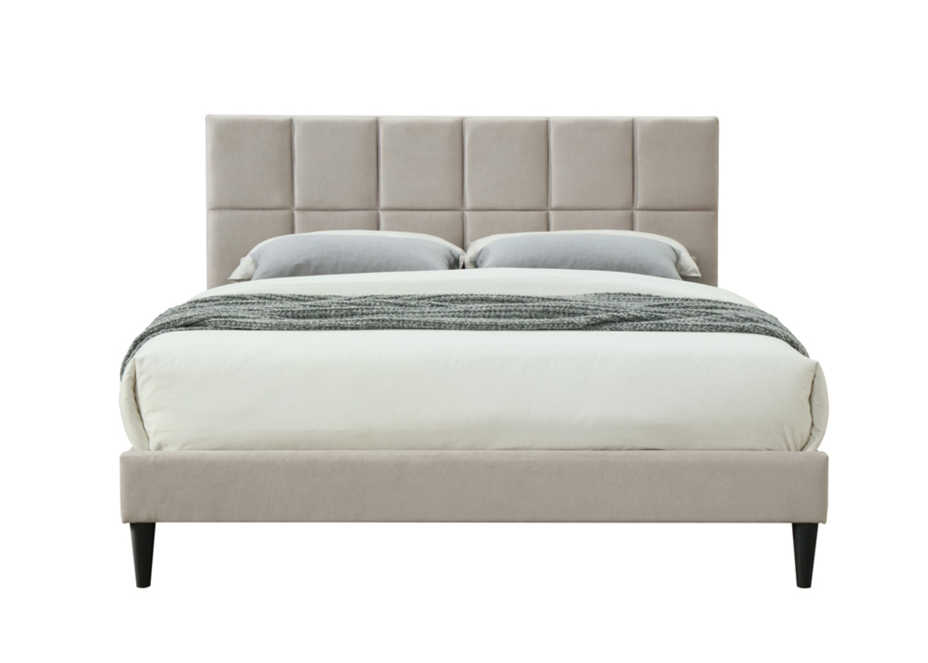 King Sized Squares Bed in a Box with USB Charging