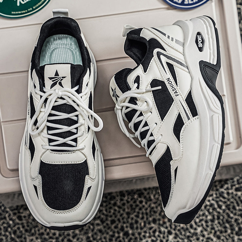 2026 Summer New Men's Thick Sole Height Increasing Sneakers, Wear-resistant, Breathable Trendy Versatile Casual Dad Shoes