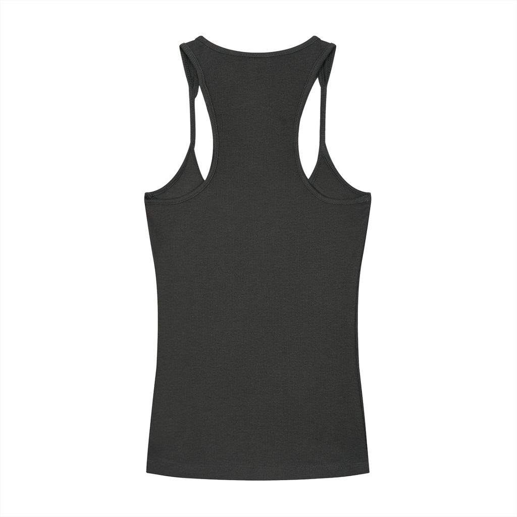 Loki & Ivy Slim Fit Ribbed Racerback Tank Top