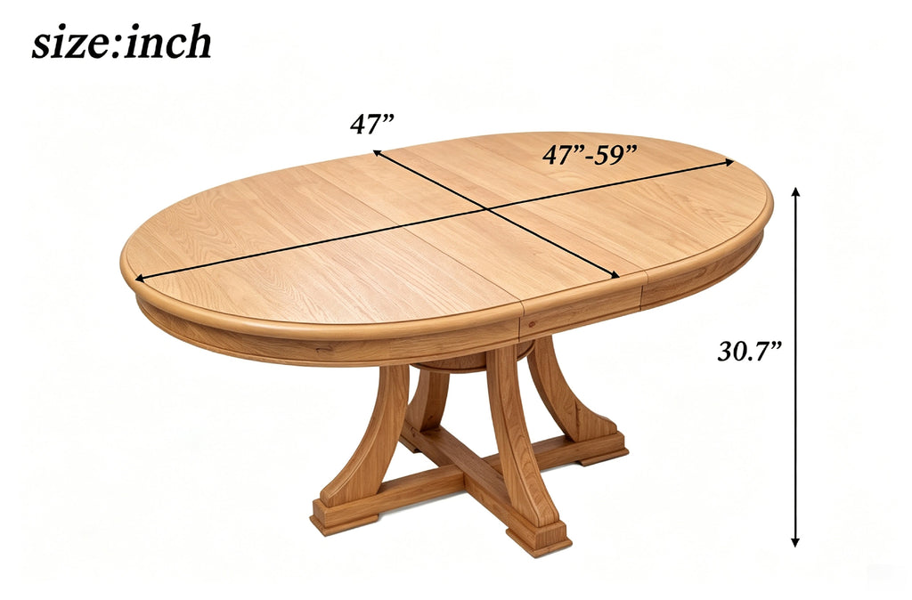 5-Piece Round Extendable Dining Set with Rattan Chairs