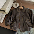 Boy's Fashion Leather Jacket Coats