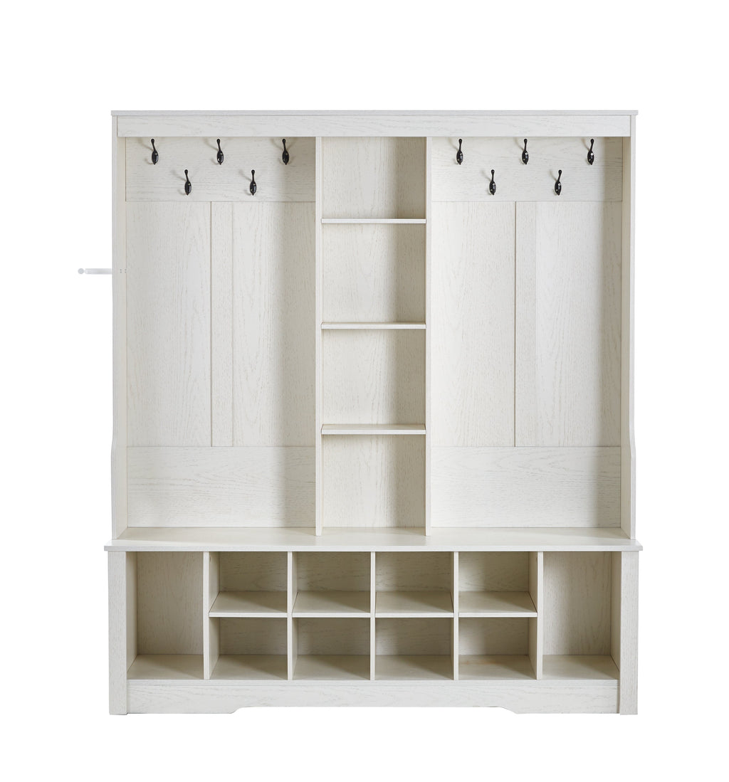 Itaar Hall Tree with Bench and Shoe Storage
