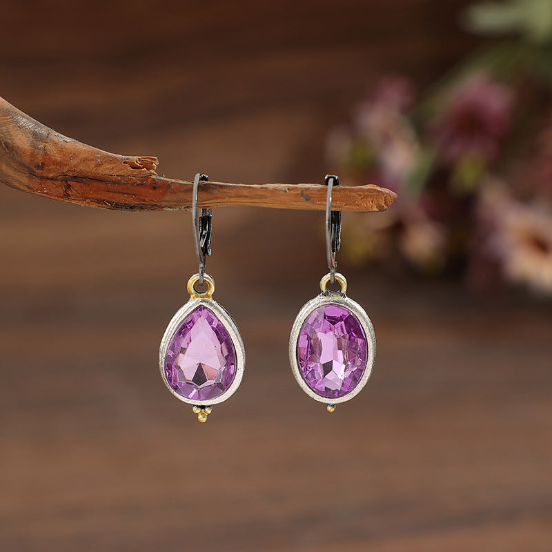 Retro-chic Geometric Earrings For Women