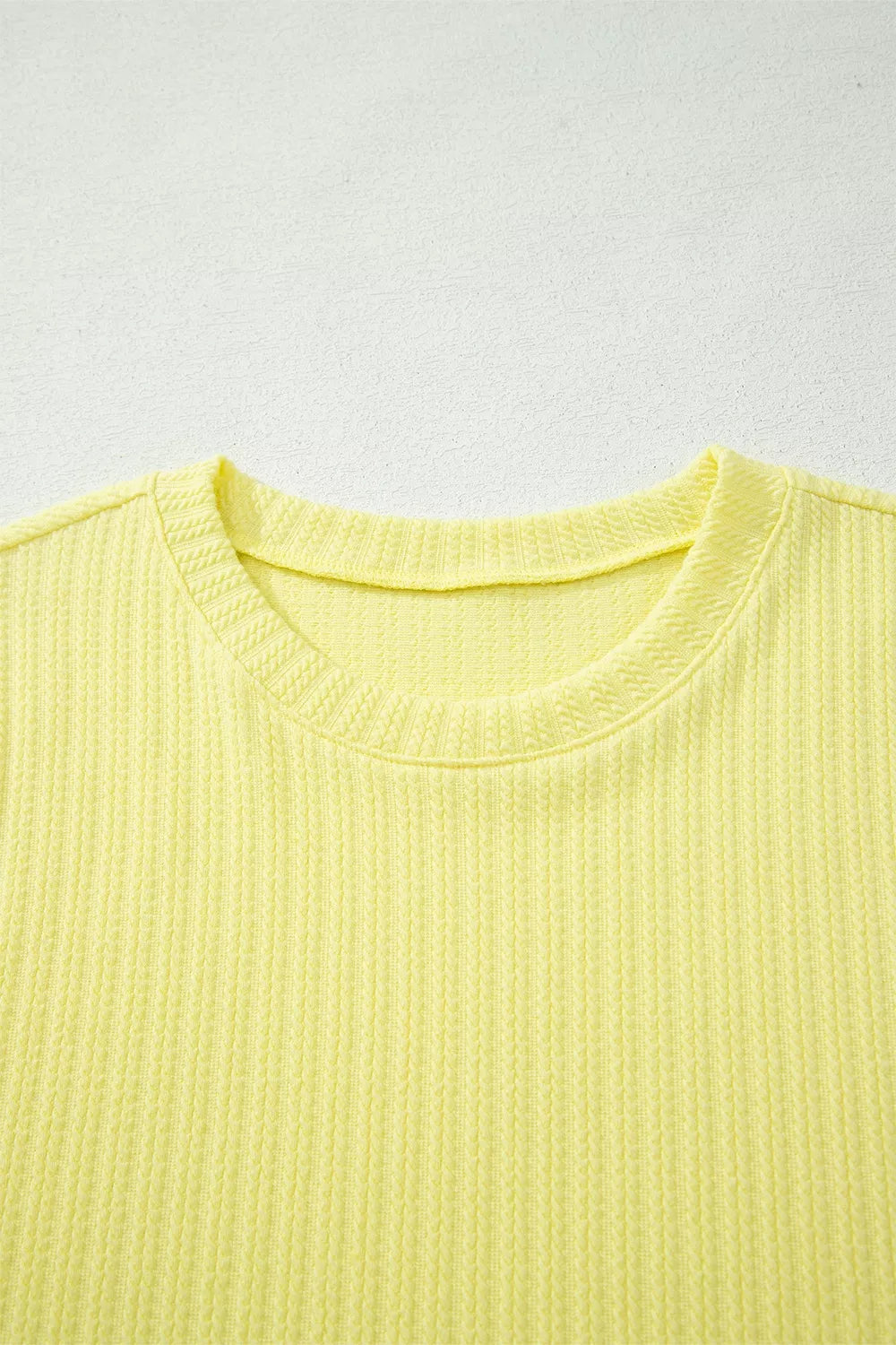Ribbed Knit Tank and Shorts Set – Pastel Yellow
