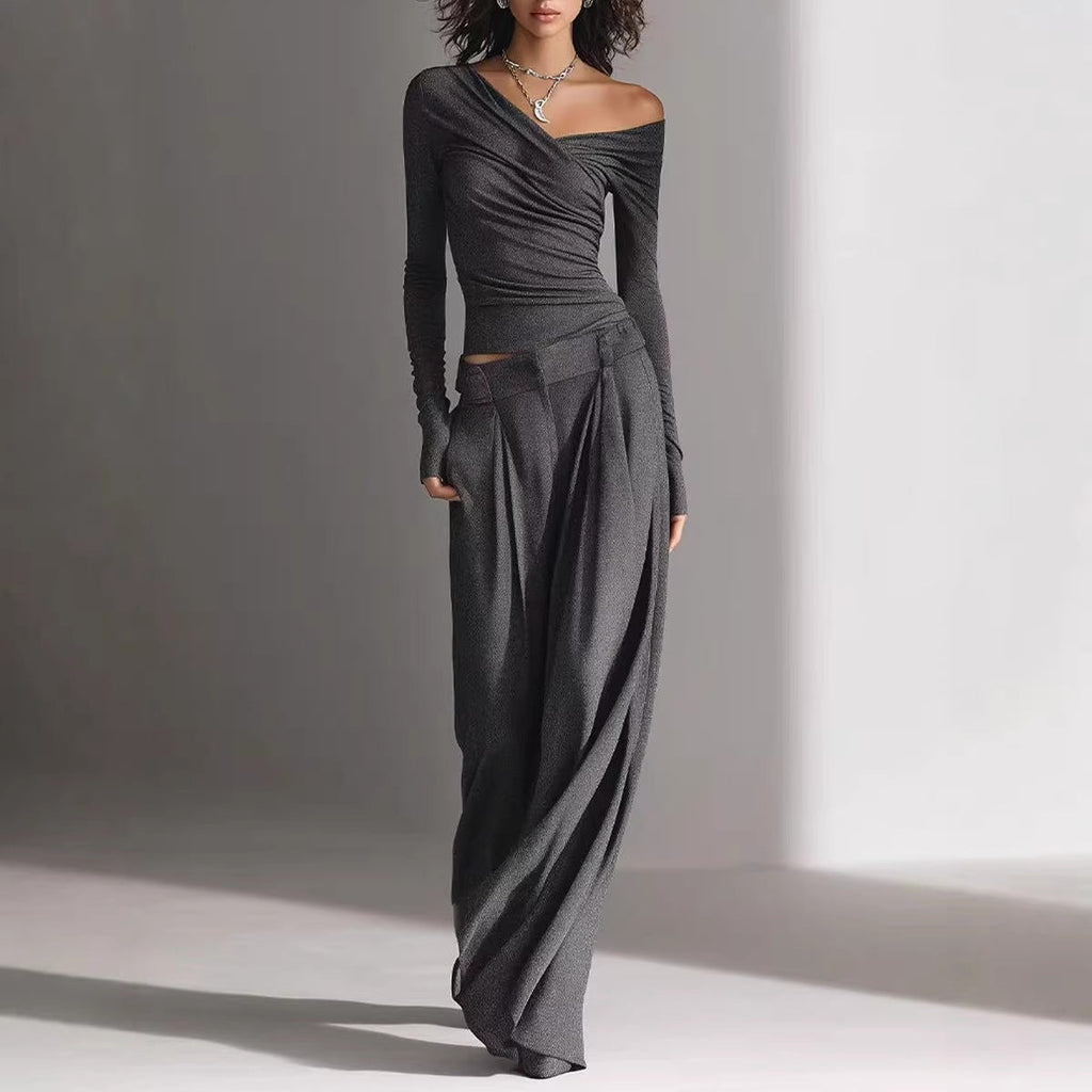 Women's Casual Long-Sleeve Pants Set