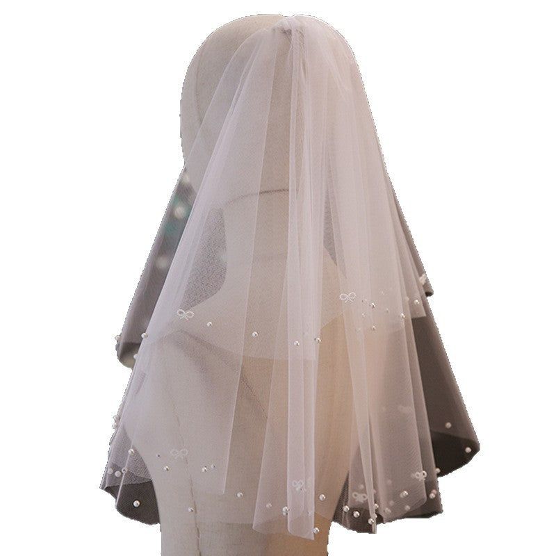Wedding Hairpiece With Pearl Trim Vintage And Luxurious