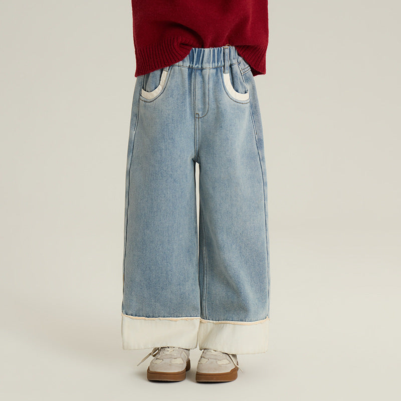 Boys And Girls Casual All-matching Straight Pants