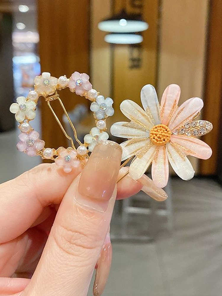Summer Alloy Handmade Temperament Petals Barrettes