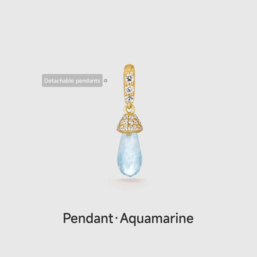 December Zircon Heart-shaped Pendant