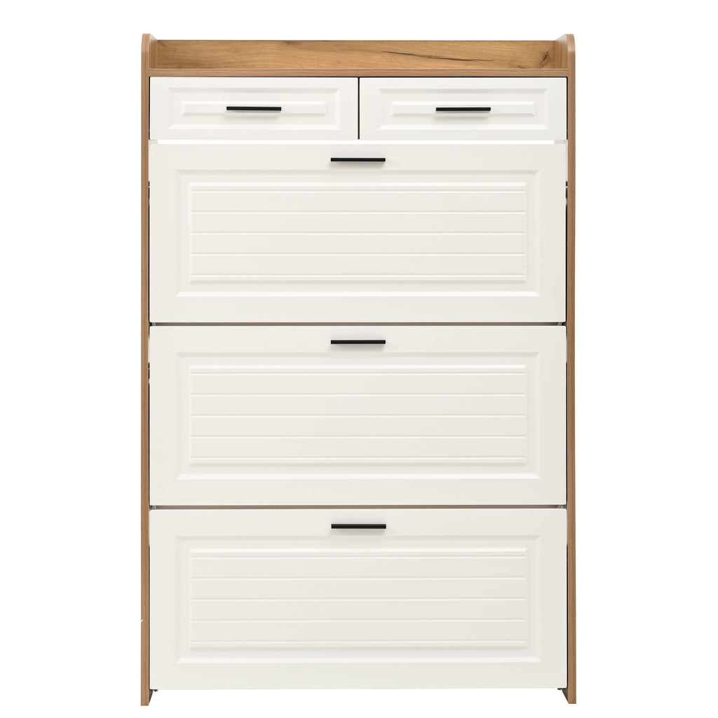Narrow Shoe Storage Cabinet for Entryway