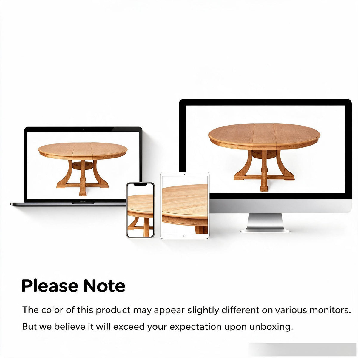 5-Piece Round Extendable Dining Set with Rattan Chairs