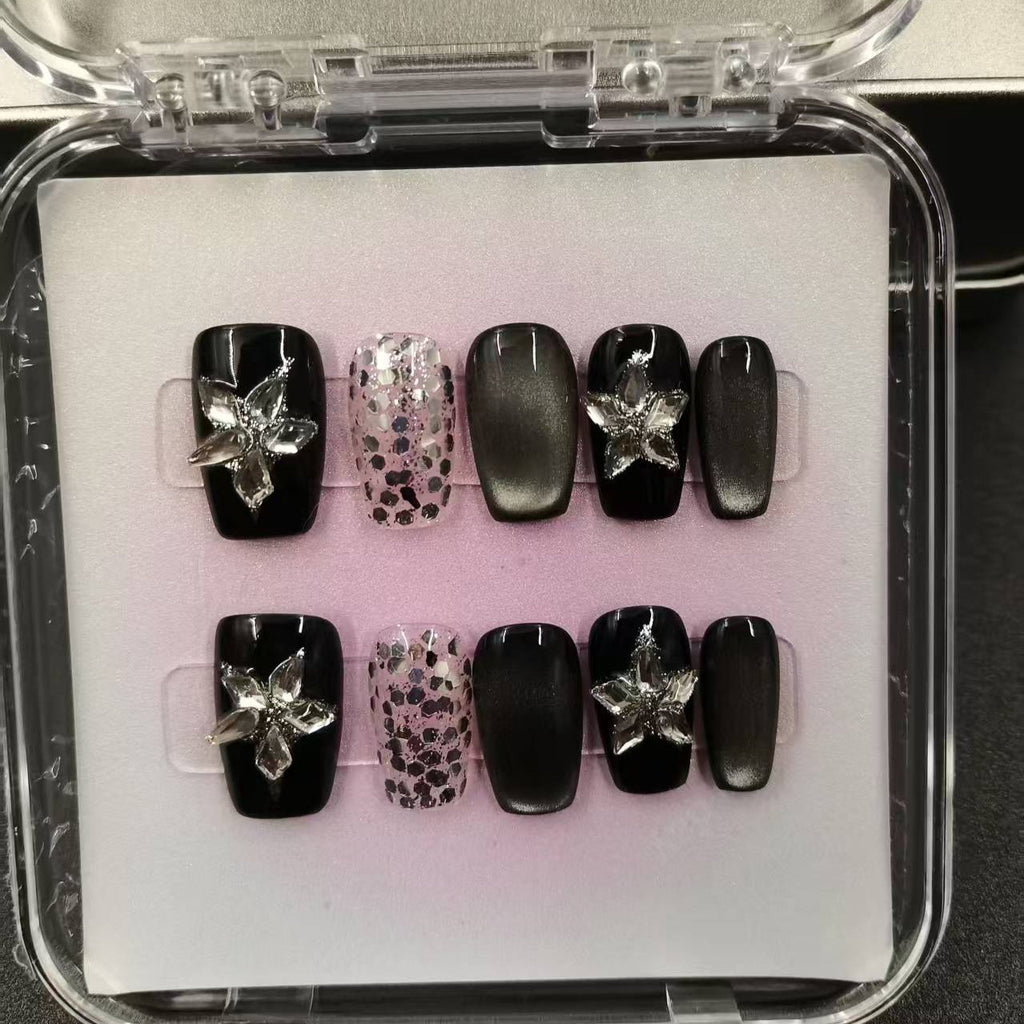 1042- Handmade press on nails fake nails removable
