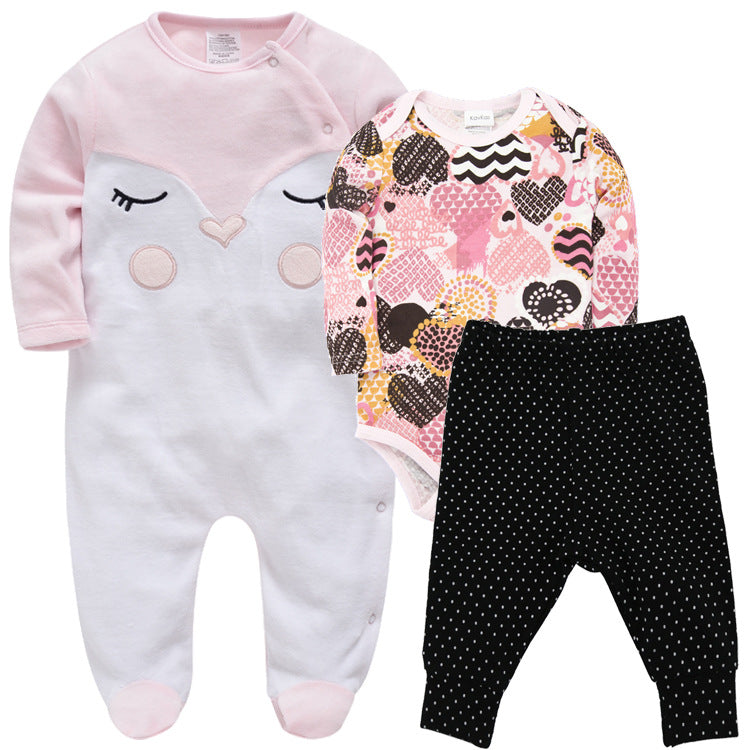 Baby Cotton Long Sleeve Bodysuit | For Newborns - # BAAA21110071