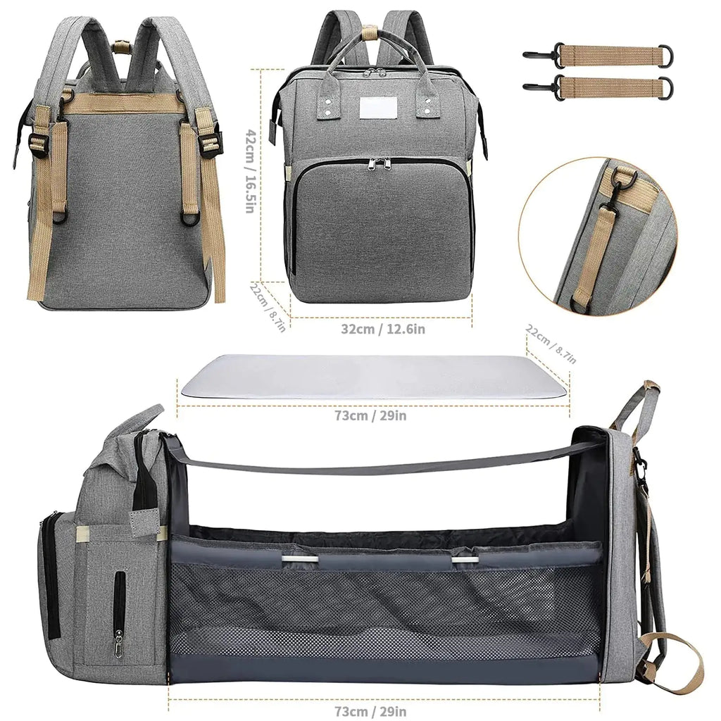 Baby Diaper Bag - Foldable Baby Bed - # BAGEG11610003