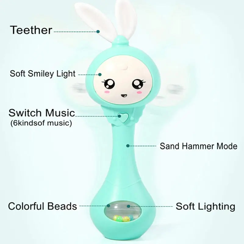 Baby Music Flashing Rattle - # BAGE81110005