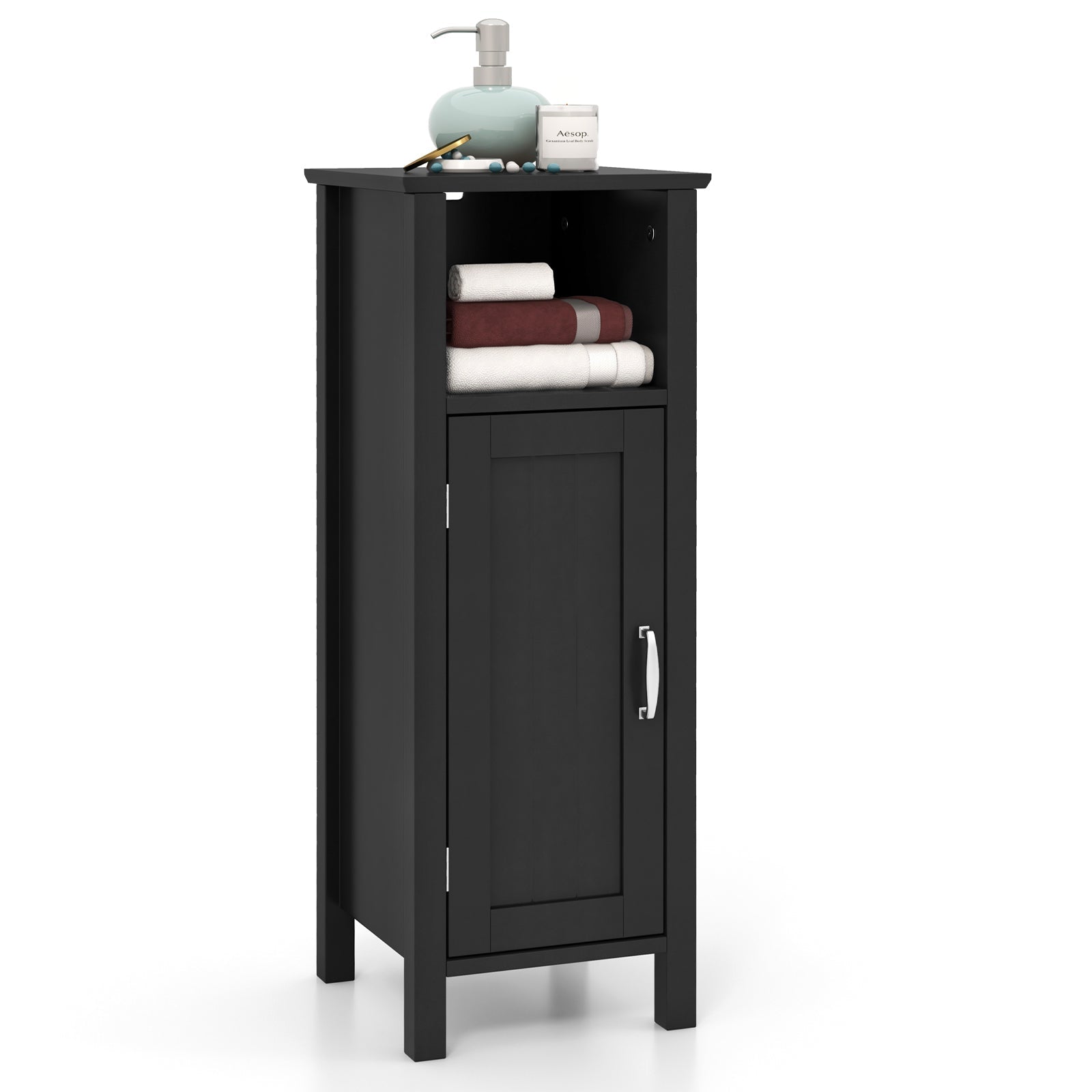 Bathroom Storage Organizer with 2-Tier Cabinet