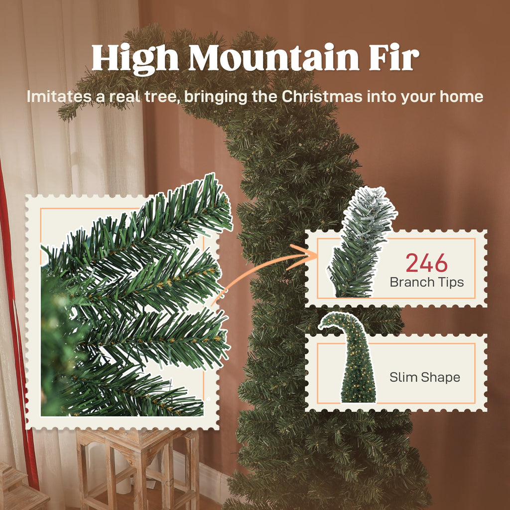 HOMCOM 5 ft Prelit Whimsical Christmas Tree