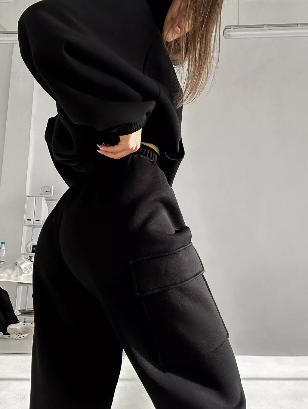 Kangaroo Pocket Hoodie and Joggers Set
